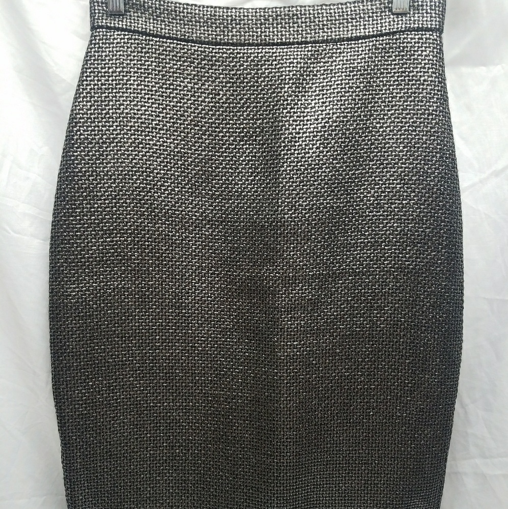 Banana Republic Gumetal Pencil Skirt Size 6